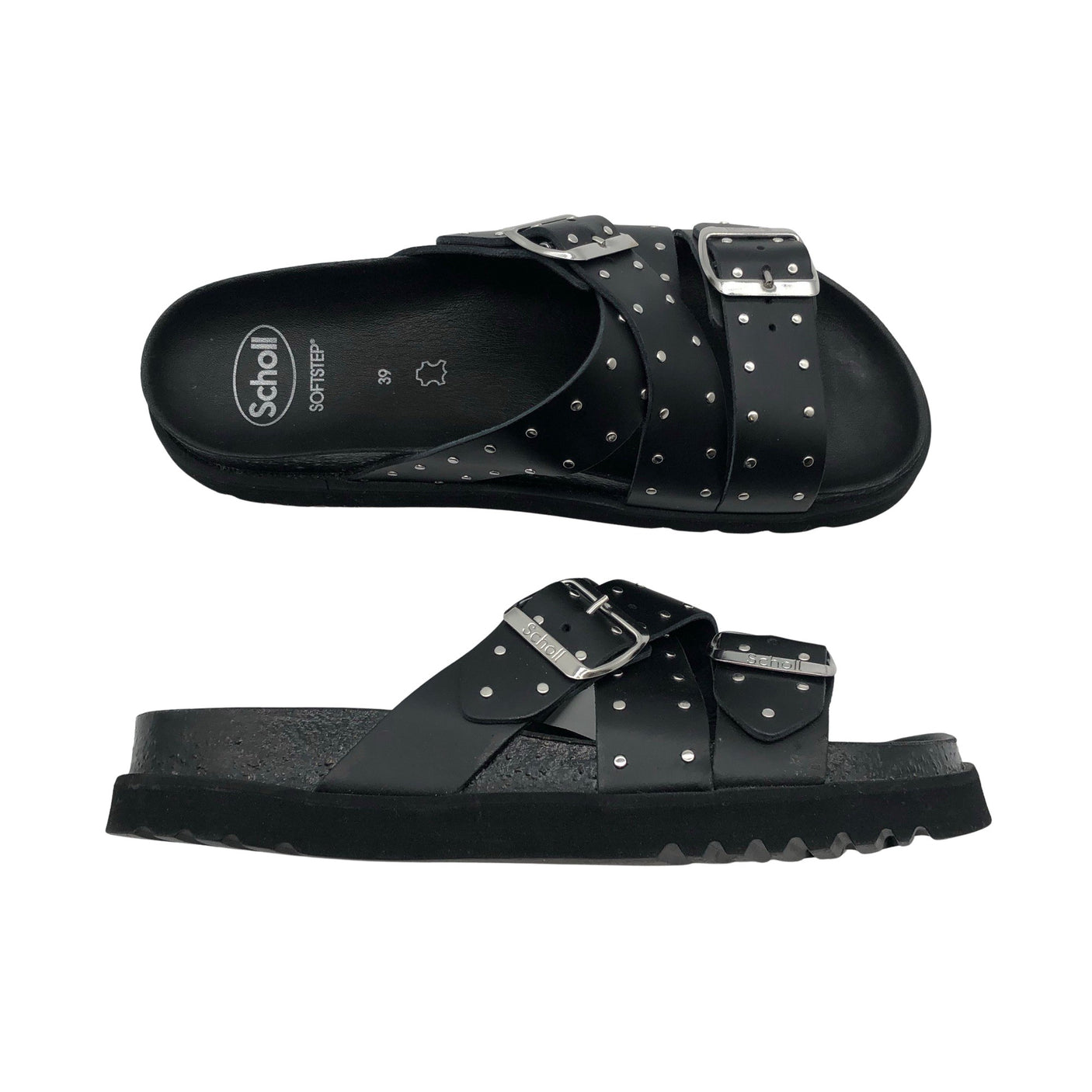 Naisten Scholl - Sandaalit, koko 39 - Musta (1)