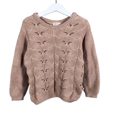 Tyttöjen POMPdeLUX - Neulepaita, koko 110 - 116 - Vaaleanpunainen ()