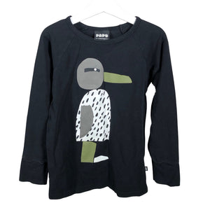 Unisex Papu - Trikoopaita, koko 122 - 128 - Musta (1)
