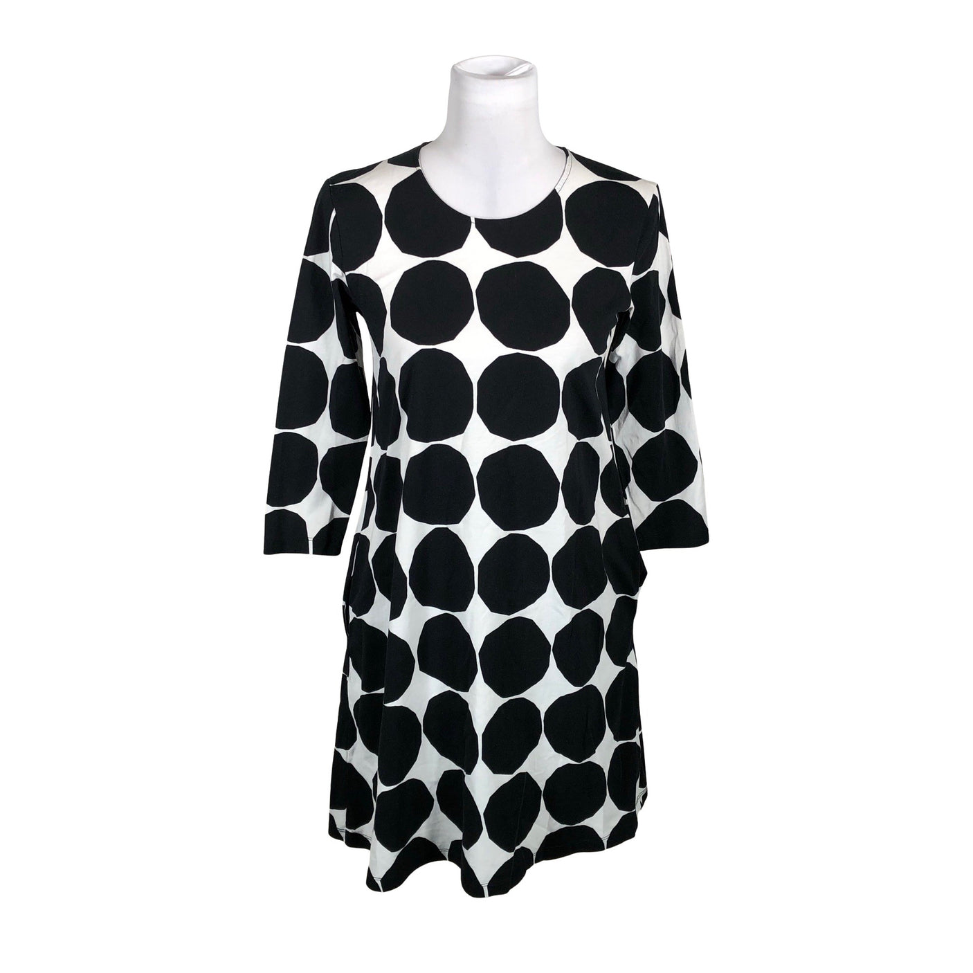 Naisten Marimekko - Trikoomekko, koko 34 - Valkoinen (1)