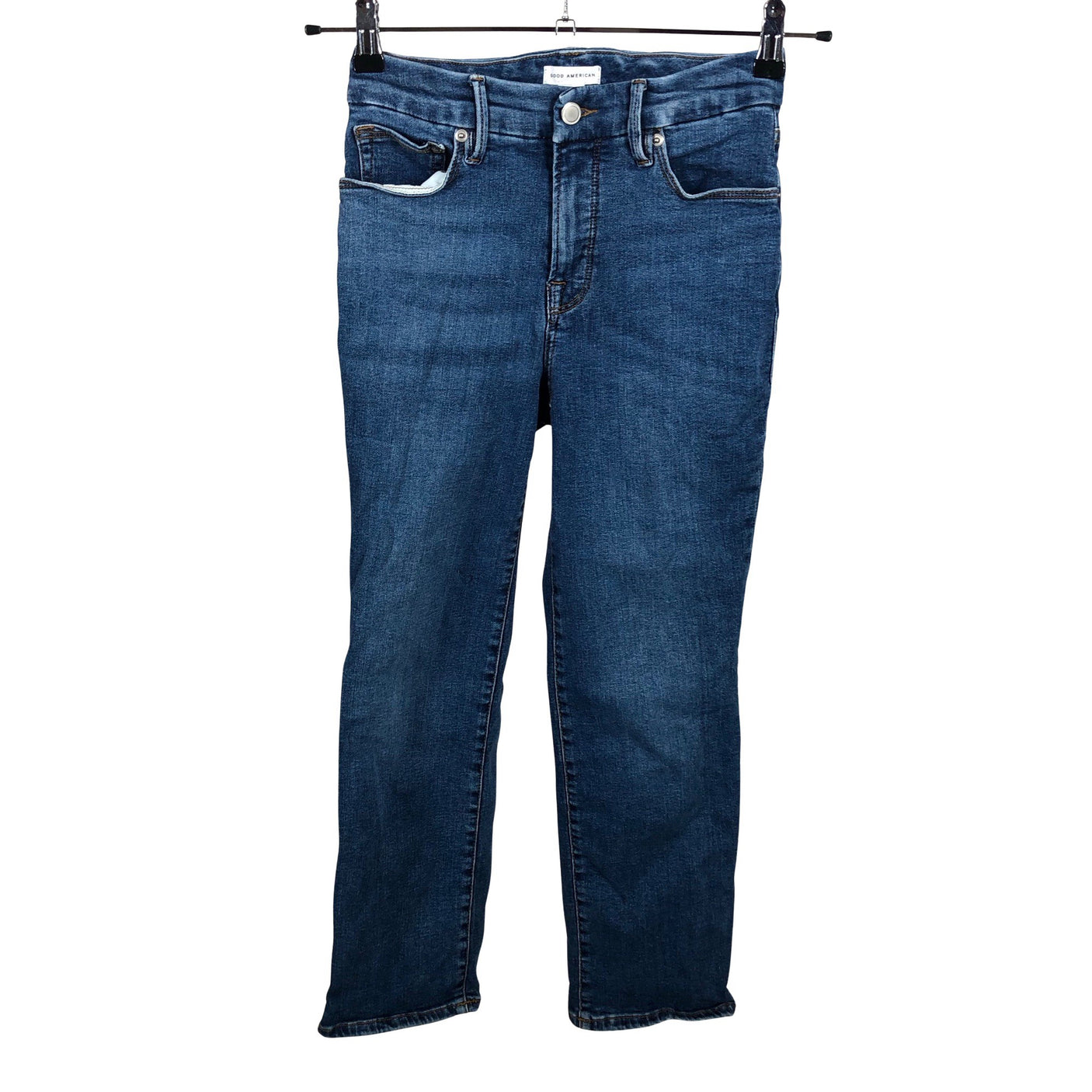 Naisten Good American - Farkut, koko W27 - Sininen (1)