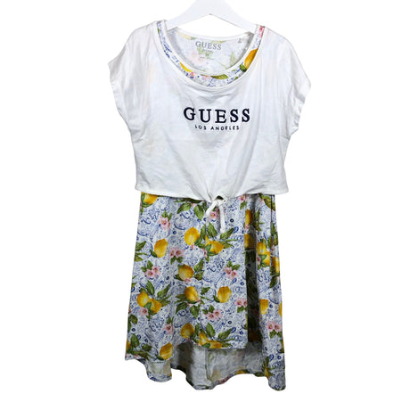 Tyttöjen Guess - Trikoomekko, koko 134 - 140 - Valkoinen ()