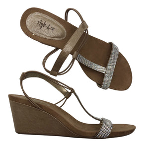 Naisten Style & Co - Korolliset sandaalit, koko 41 - Beige (1)