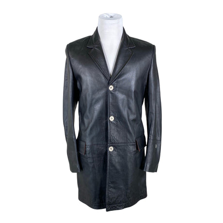 Miesten Versace Jeans Couture - Nahkatakki, koko S - Musta ()