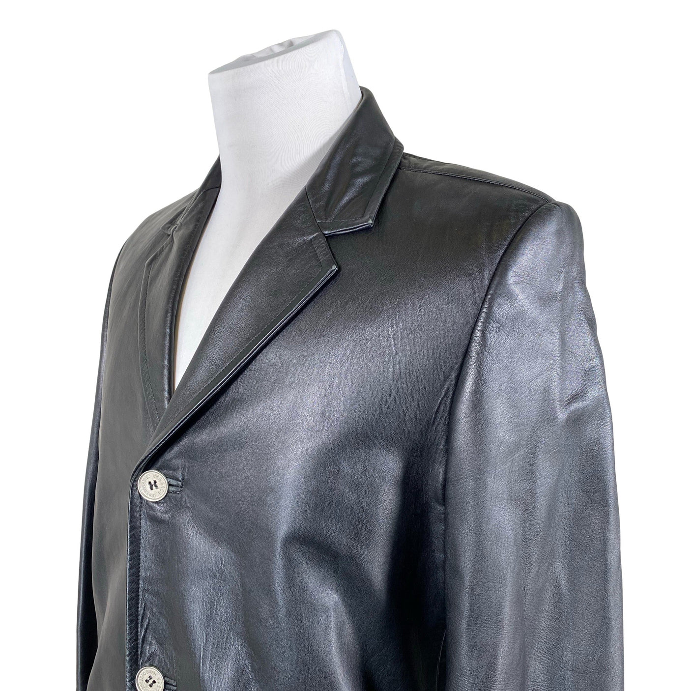 Miesten Versace Jeans Couture - Nahkatakki, koko S - Musta (3)