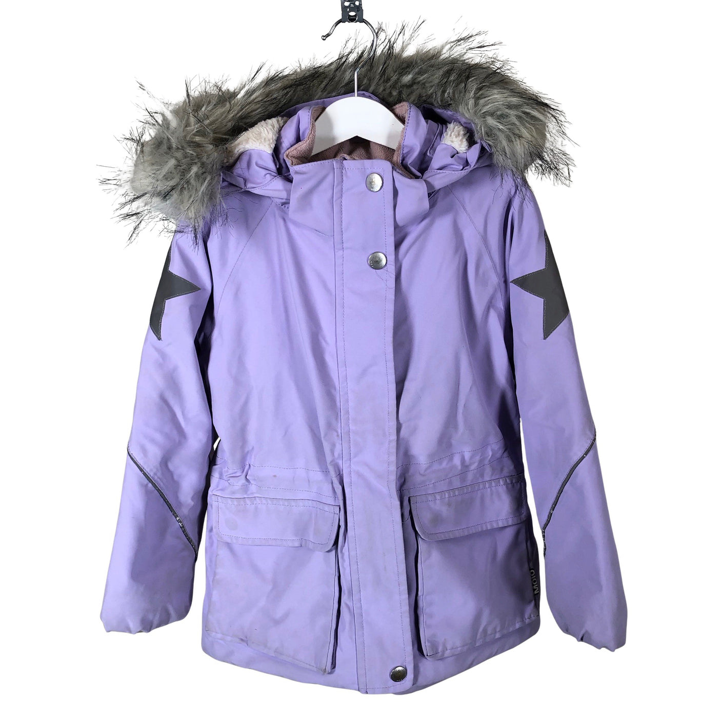 Tyttöjen Molo Kids - Toppatakki, koko 116 - 122 - Violetti (1)