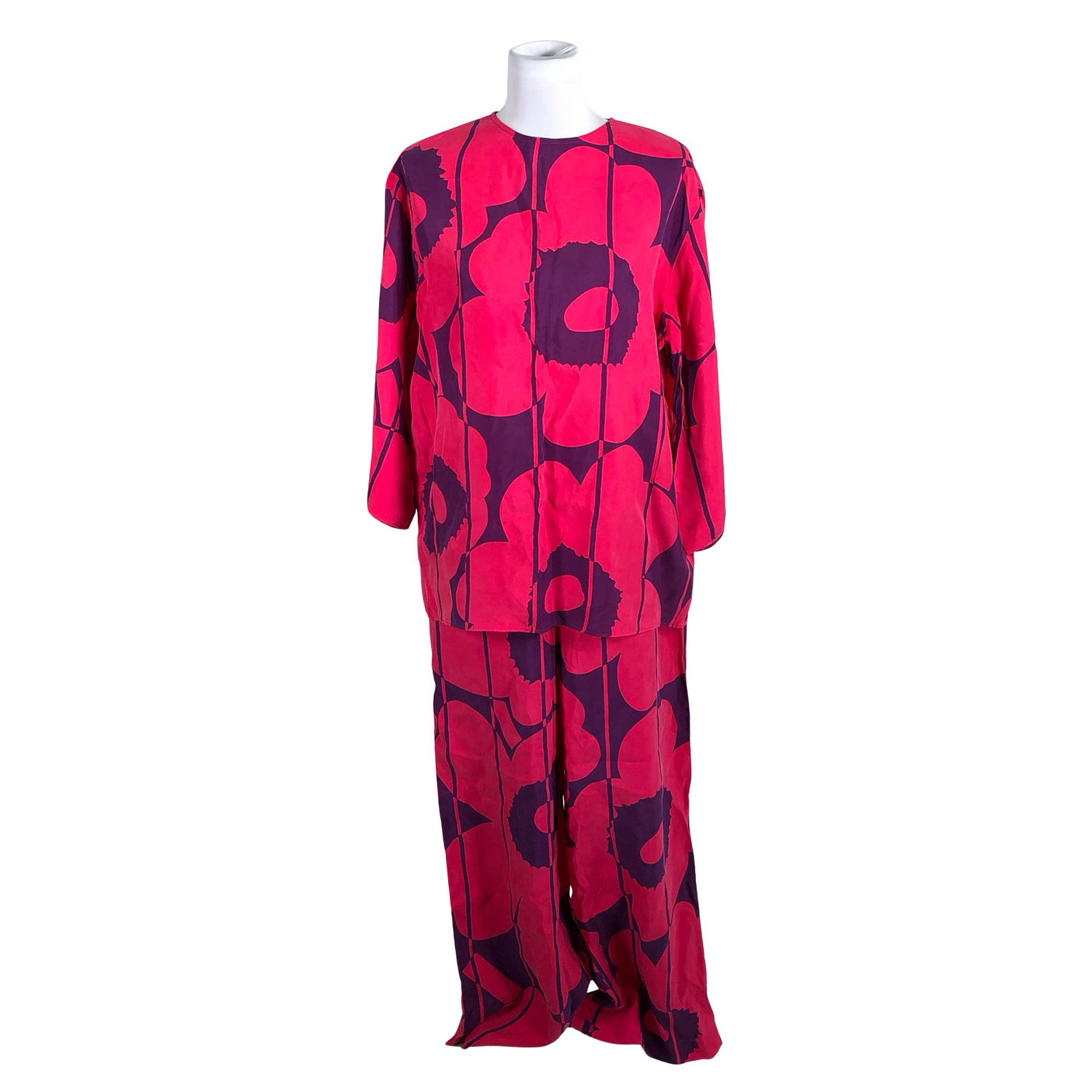 Naisten Marimekko - Ohuet housut, koko 40 - Pinkki (1)