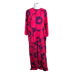 Naisten Marimekko - Ohuet housut, koko 40 - Pinkki (1)