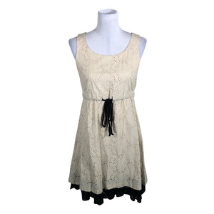 Naisten Muotikuu - Kangasmekko, koko 34 - Beige (1)