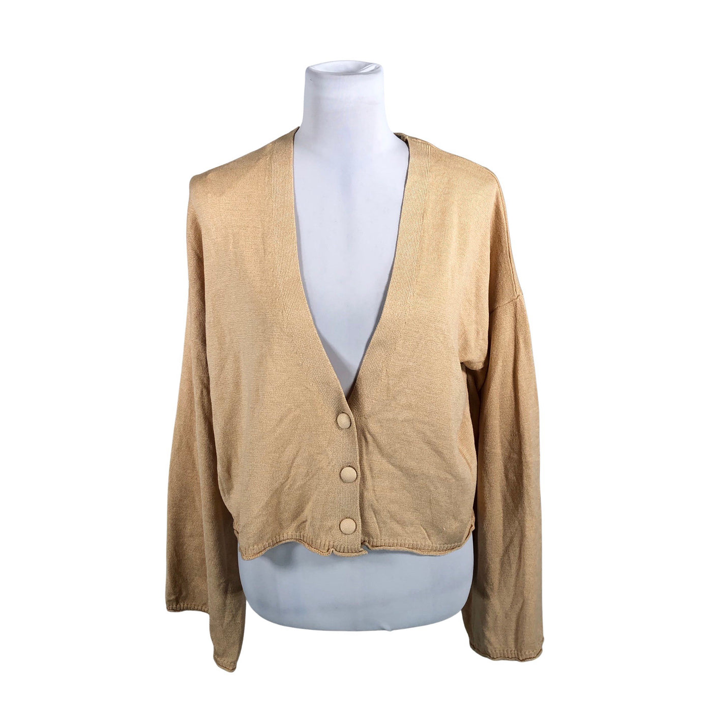 Naisten OXXO - Neuletakki, koko 38 - Beige (1)