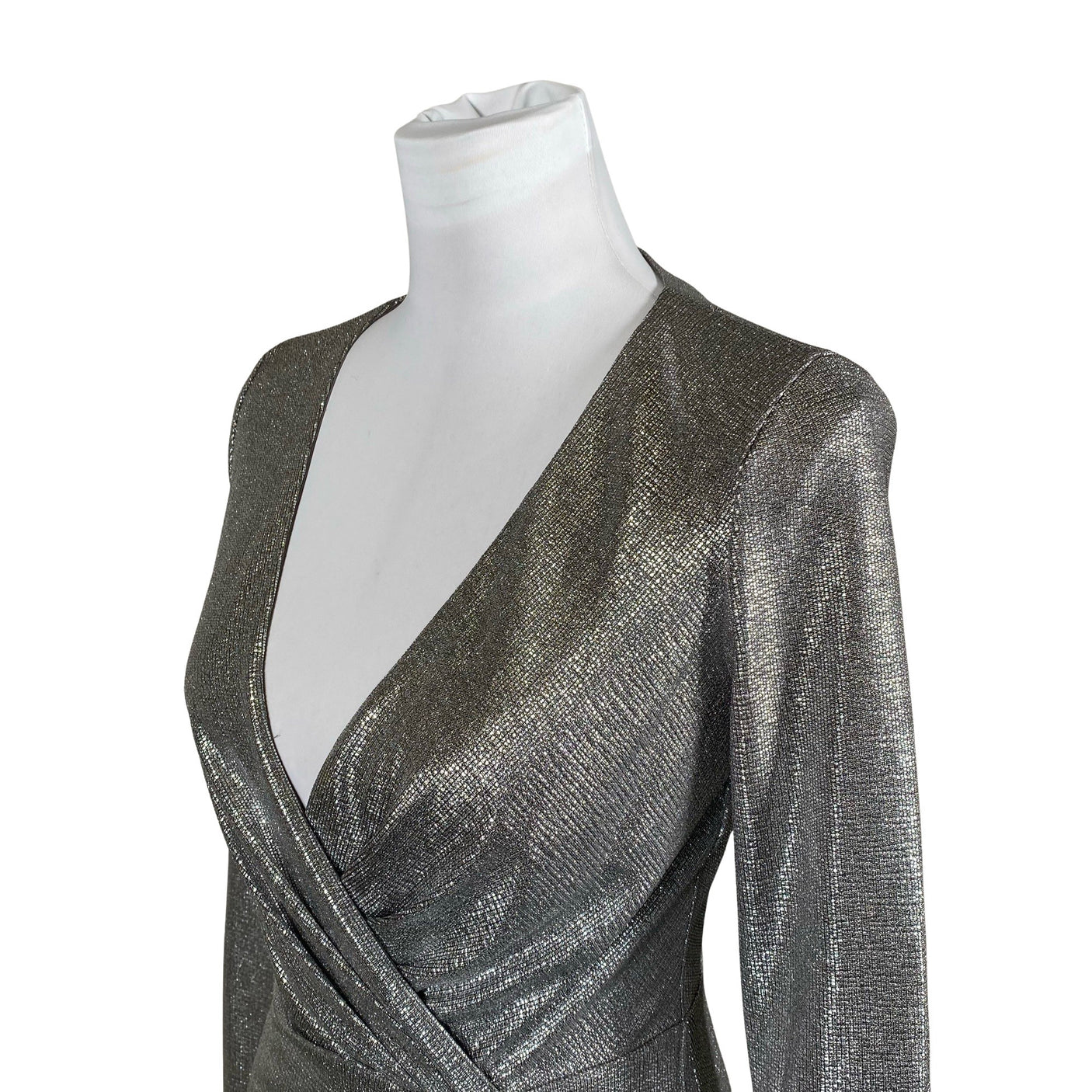 Naisten Lauren Ralph Lauren - Juhlamekko, koko 38 - Hopea (2)