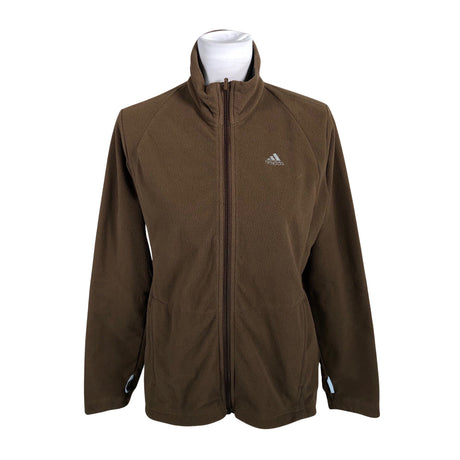 Naisten Adidas - Fleecetakki, koko 54 - Ruskea ()