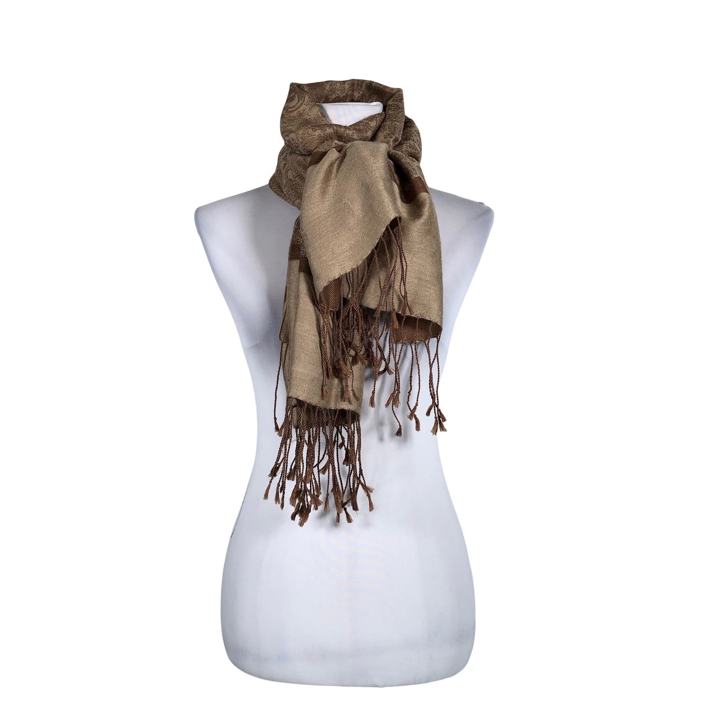 Naisten Pashmina - Kaulaliina, koko Maxi - Ruskea (1)