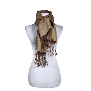 Naisten Pashmina - Kaulaliina, koko Maxi - Ruskea (1)