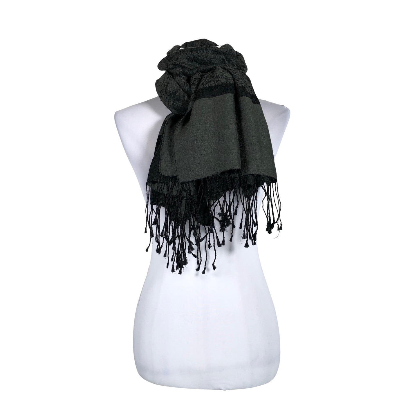 Naisten Pashmina - Kaulaliina, koko Maxi - Musta (1)
