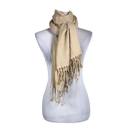 Naisten Pashmina - Kaulaliina, koko Maxi - Beige ()