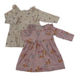 Tyttöjen Lindex - Trikoomekko, koko 56 - 62 - Beige ()