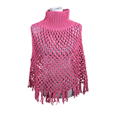 Naisten Handmade - Poncho, koko 36 - Pinkki ()