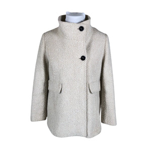 Naisten Caroll - Villakangastakki, koko 44 - Beige (1)