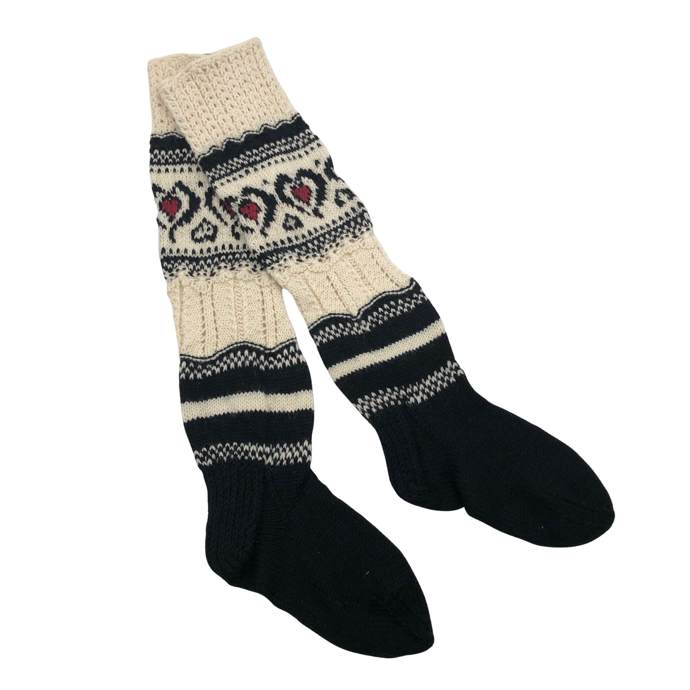 Naisten Handmade - Villasukat, koko 39 - Musta (1)