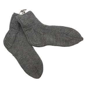 Naisten Handmade - Villasukat, koko 39 - Harmaa (1)