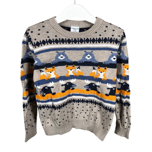 Unisex Polarn O. Pyret - Neulepaita, koko 104 - 110 - Harmaa (1)