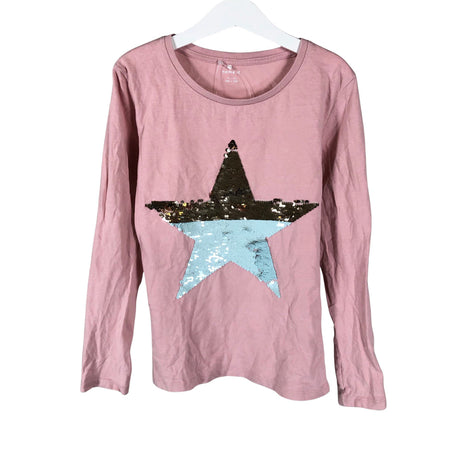 Tyttöjen Name It - Trikoopaita, koko 146 - 152 - Vaaleanpunainen ()
