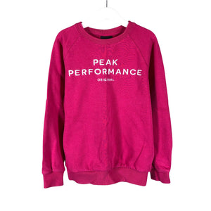 Tyttöjen Peak Performance - Collegepaita, koko 134 - 140 - Pinkki (1)