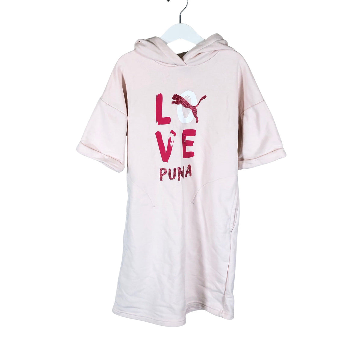 Tyttöjen Puma - Collegemekko, koko 146 - 152 - Vaaleanpunainen (1)