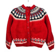 Unisex Handmade - Neuletakki, koko 110 - 116 - Punainen ()