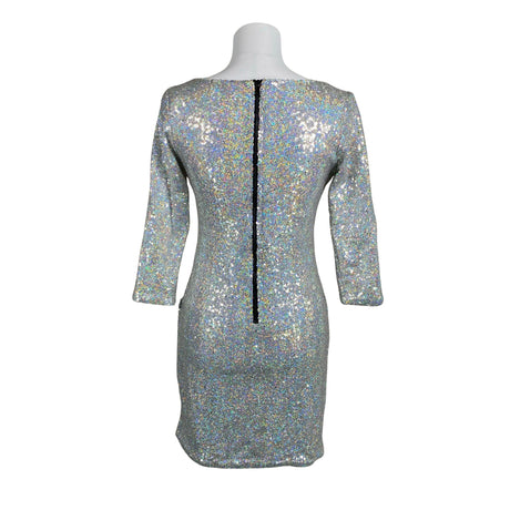 Naisten Glamorous - Juhlamekko, koko 36 - Hopea (2)