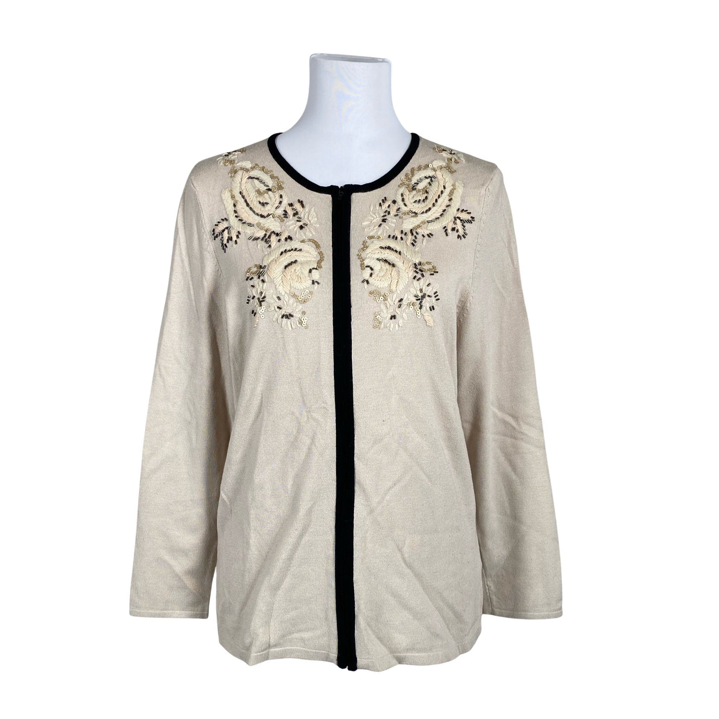 Naisten Atelier - Neuletakki, koko 40 - Beige (1)