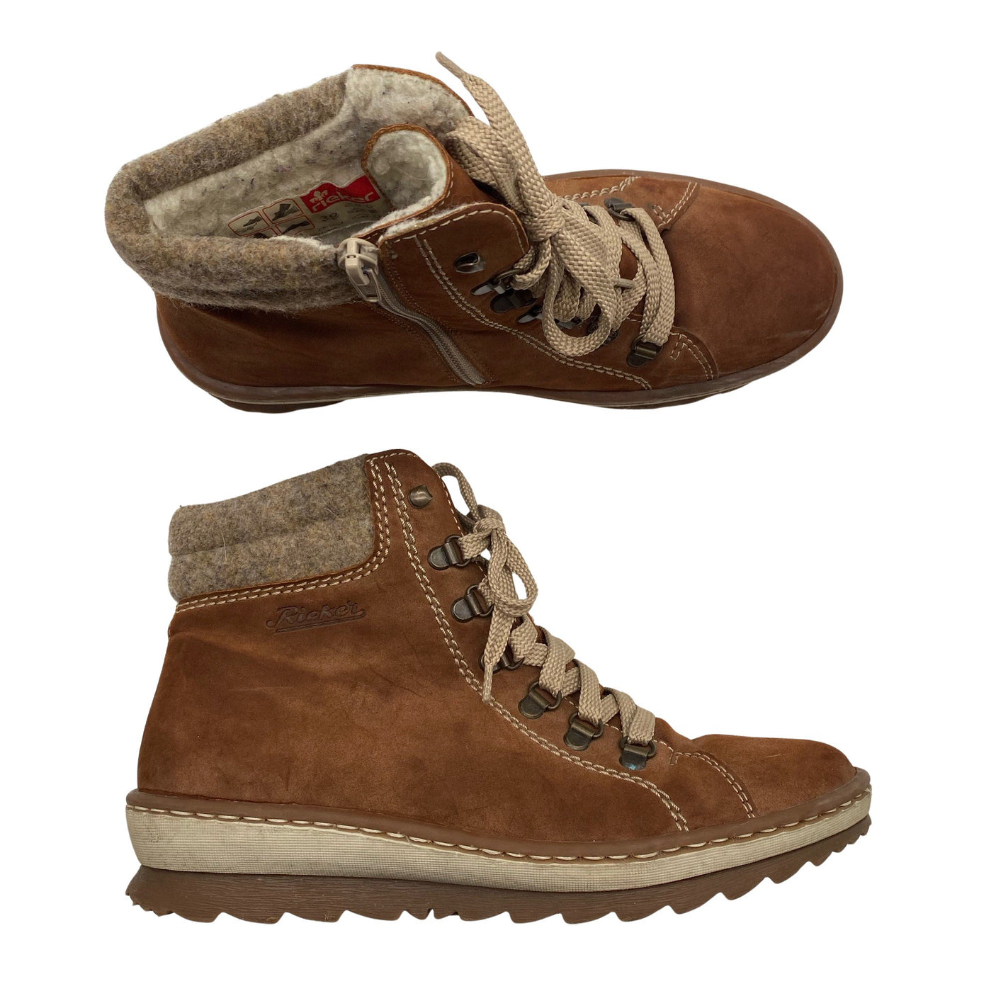 Naisten Rieker - Nilkkurit, koko 39 - Ruskea (1)