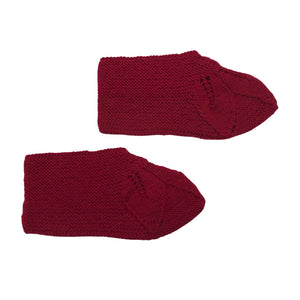 Naisten Handmade - Sisätossut, koko 38 - Viininpunainen (1)
