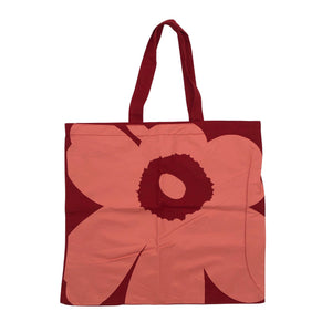 Unisex Marimekko - Ostoskassi, koko Maxi - Viininpunainen (1)