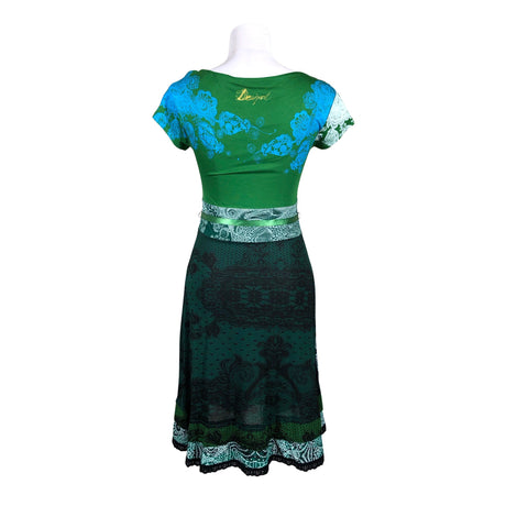 Naisten Desigual - Trikoomekko, koko 38 - Vihreä (2)