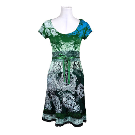 Naisten Desigual - Trikoomekko, koko 38 - Vihreä ()