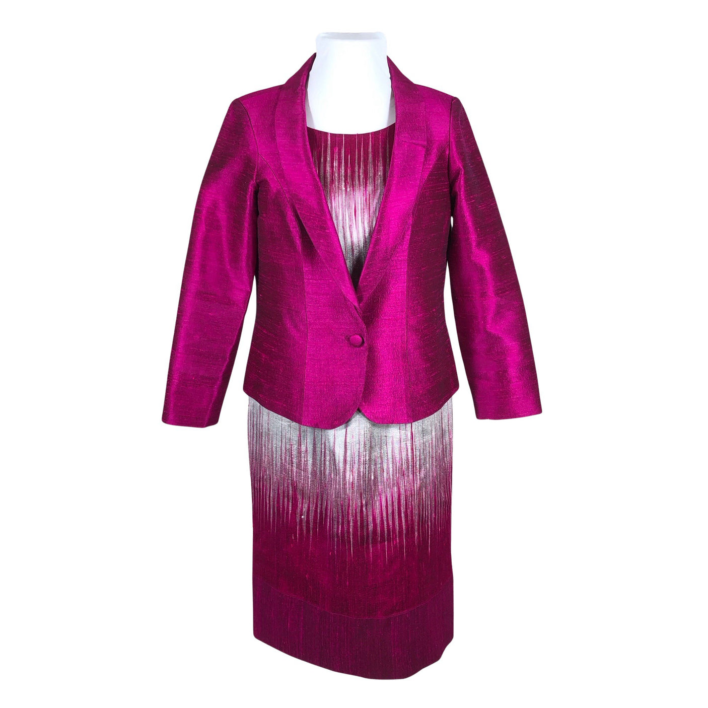 Naisten Handmade - Jakkupuku, koko 42 - Pinkki (1)