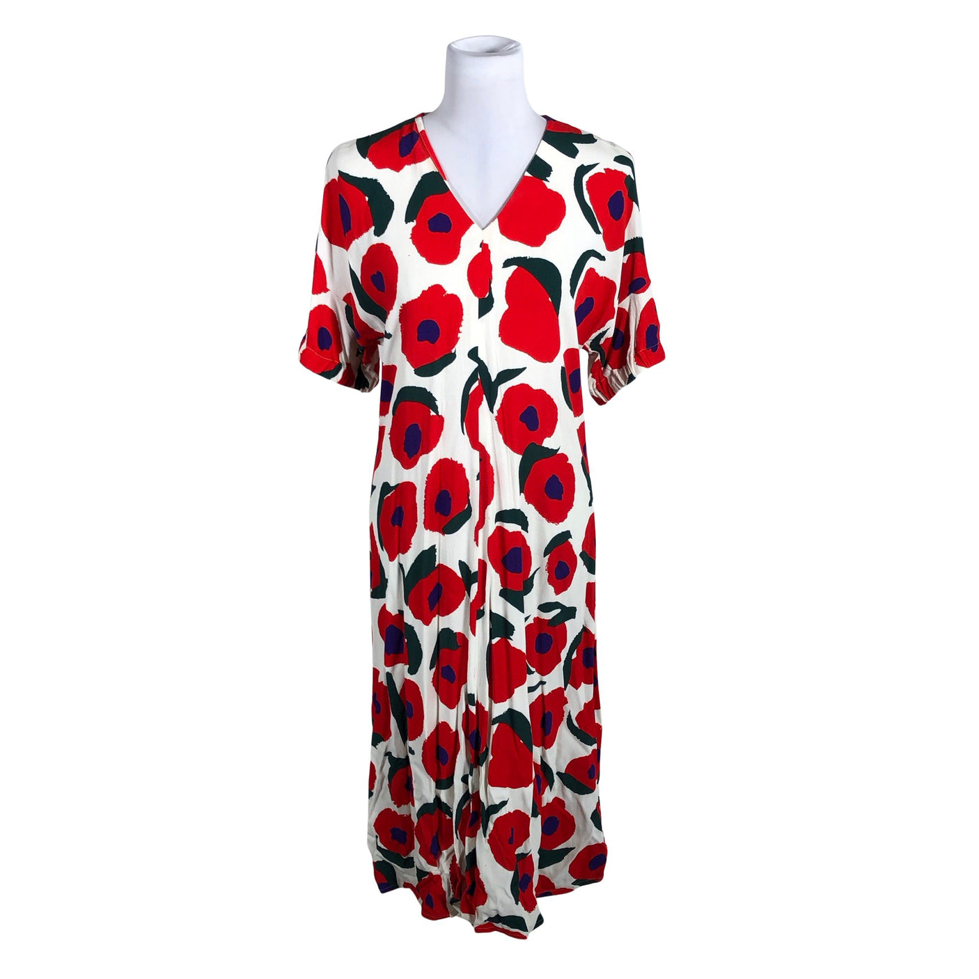 Naisten Marimekko - Sifonkimekko, koko 36 - Punainen (1)