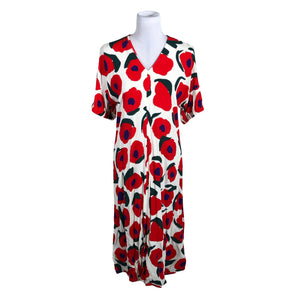 Naisten Marimekko - Sifonkimekko, koko 36 - Punainen (1)