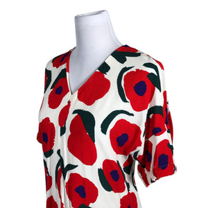 Naisten Marimekko - Sifonkimekko, koko 36 - Punainen (3)