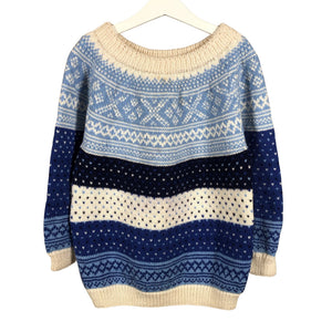 Unisex Handmade - Neulepaita, koko 128 - 134 - Sininen (1)