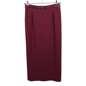 Naisten Gerry Weber - Suora hame, koko 36 - Viininpunainen (1)