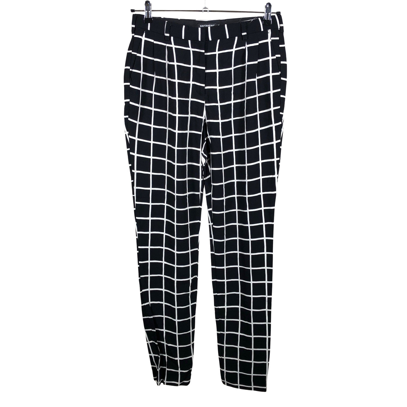 Naisten Marimekko - Suorat housut, koko 36 - Musta (1)
