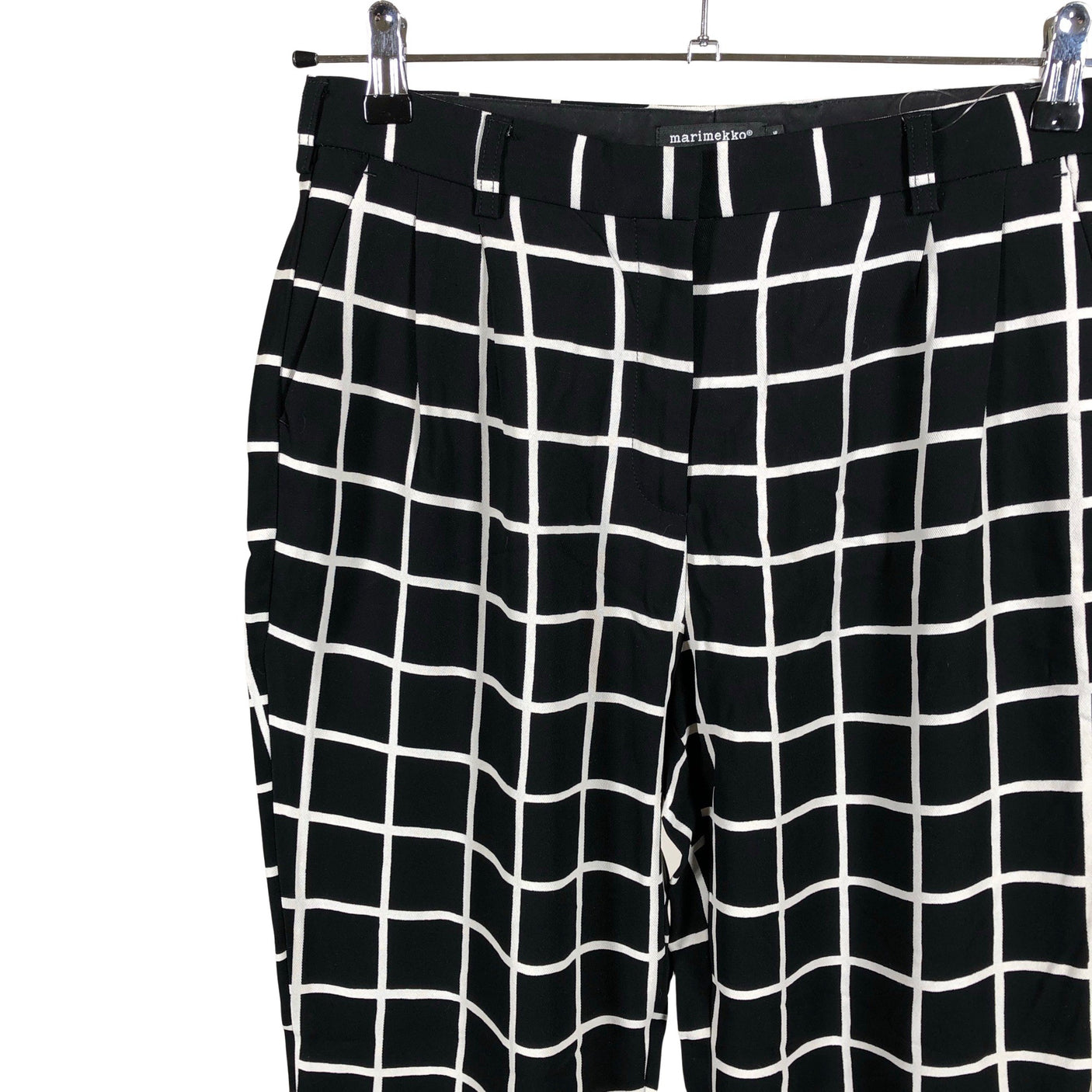 Naisten Marimekko - Suorat housut, koko 36 - Musta (3)