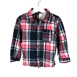 Unisex Name It - Kauluspaita, koko 92 - 98 - Punainen (1)