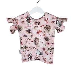 Tyttöjen Gugguu - T-paita, koko 86 - 92 - Vaaleanpunainen (1)