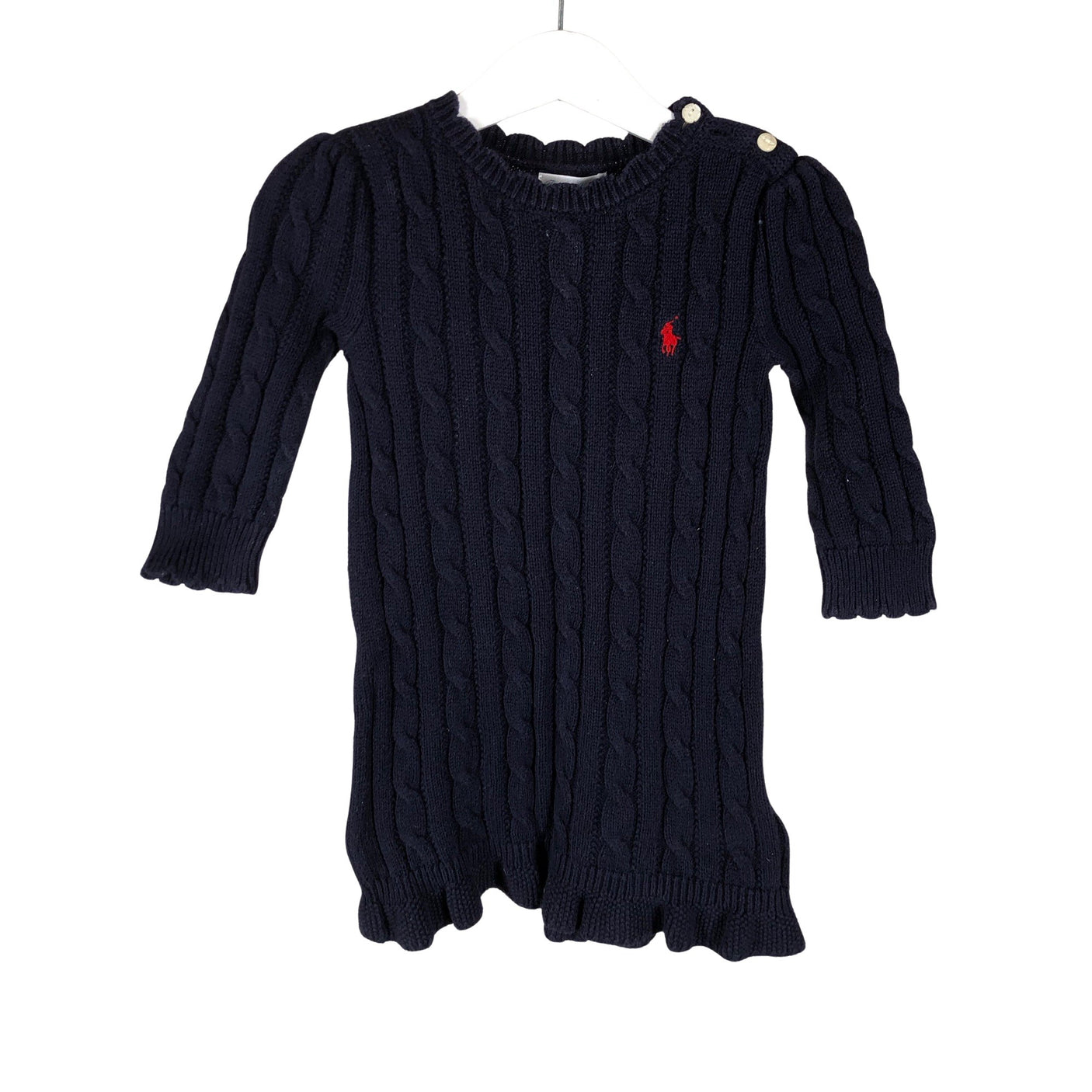 Tyttöjen Polo Ralph Lauren - Neulemekko, koko 80 - 86 - Sininen (1)