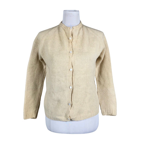 Naisten Handmade - Neuletakki, koko 38 - Beige ()