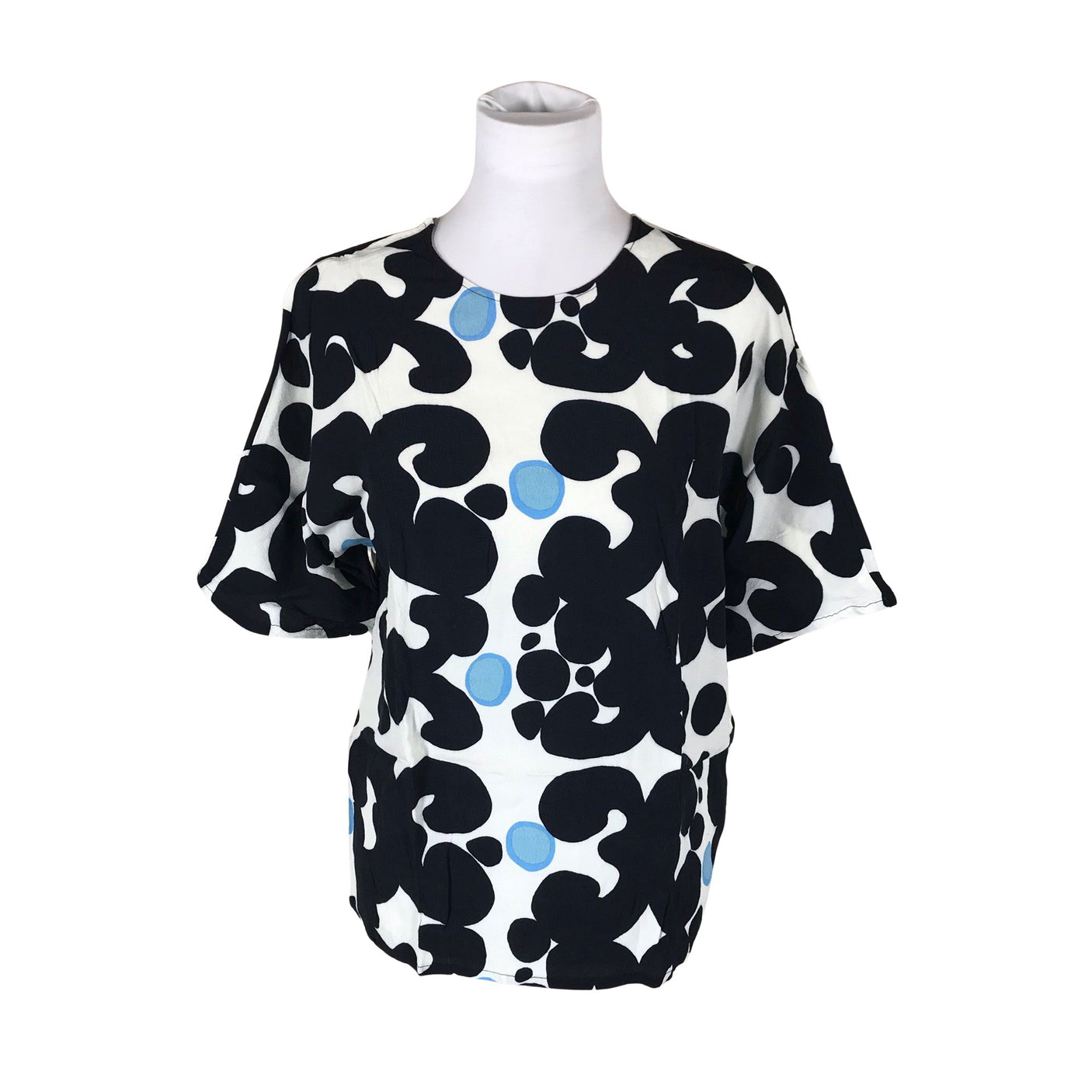 Naisten Marimekko - Lyhythihainen pusero, koko 40 - Valkoinen (1)